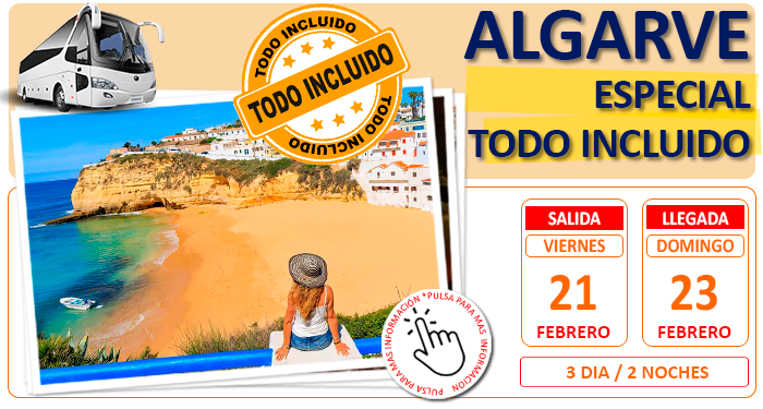 Circuito en Autobús para Grupos :: Algarve Portugues :: Todo Incluido :: Hotel Ukino Palmeiras Village 4**** :: 3 Días