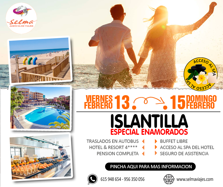 Circuito en Autocar para Grupos :: Enamorados :: San Valentin en Islantilla :: Hotel Resort Ama Islantilla 4**** :: Con Acceso al SPA :: 3 Días