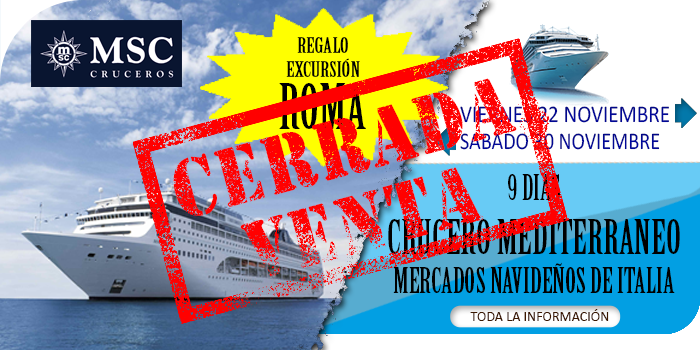 Crucero Cultural para Grupos :: Mediterraneo :: Mercados Navideños de Italia :: Msc Lirica :: Todo Incluido :: 9 Días / 8 Noches