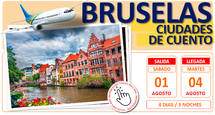 Circuito Cultural en Autobús para Grupos :: Bruselas :: Ciudades de Ensueño :: Vuelo desde Malaga :: Hotel 4* Centro Ciudad :: 4 Dias