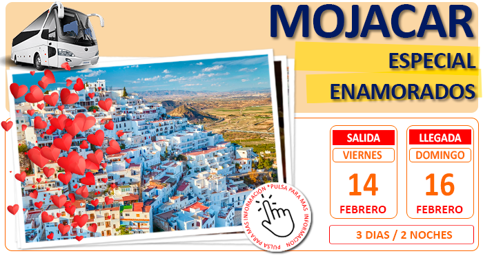 Circuito Cultural en Autocar para Grupos :: Mojacar :: Especial Enamorados :: Hotel Marina Mar 4**** Mojacar :: 3 Días