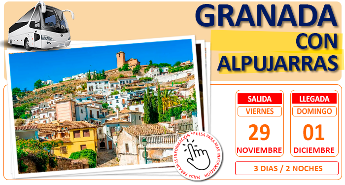 Circuito Cultural en Autocar para Grupos :: Granada :: Con subida a las Alpujarras :: Hotel Sabica 4**** Centro de Granada :: 3 Días