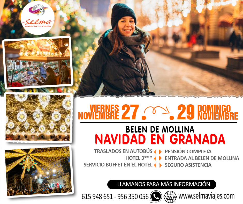 Circuito Cultural en Autobus para Grupos :: Granada en Navidad :: Hotel 3* :: Pensión Completa :: Entrada al Belén de Mollina :: 3 Días