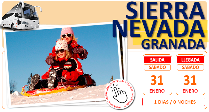 Excursion en Autocar para Grupos :: Sierra Nevada :: Granada :: Sin Almuerzo :: 1 Días