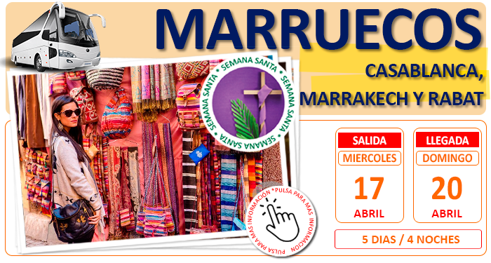 Circuito Cultural para Grupos en Autobus :: Marruecos :: Casablanca, Marrakech y Rabat :: Semana Santa :: 5 Días