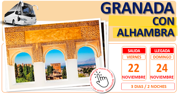 Circuito Cultural en Autocar para Grupos :: Granada :: Con Alhambra :: Hotel Porcel Alixares 4**** :: Regalo de Jamón :: 3 Días