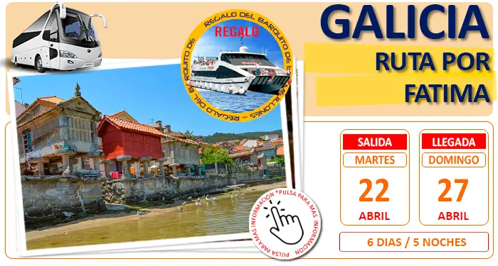 Circuito Cultural en Autobús para Grupos :: Galicia :: Ruta por Fátima y Aveiro :: Hotel & Nuevo Vichona 3*** Buffet :: 6 Días