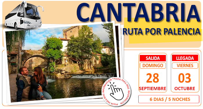 Excursion con Senderismo en Autobús para Grupos :: Cantabria :: Ruta por Palencia :: Hoteles 4* y 3* :: Pensión Completa :: 6 Días
