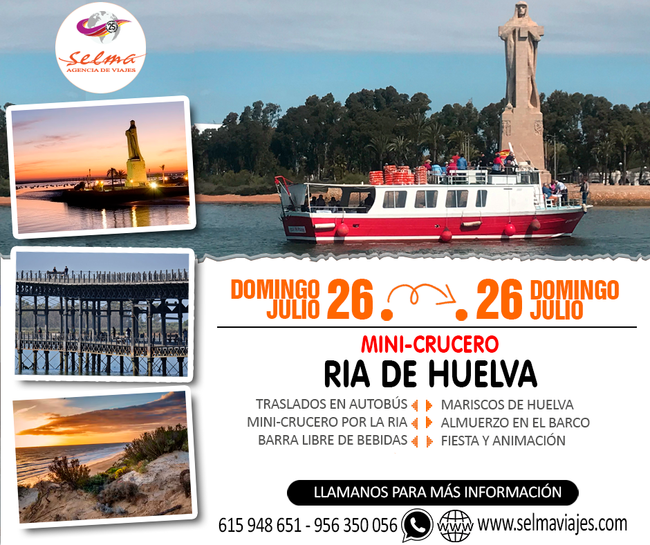 Excursion en Autobús para Grupos :: Mini-Crucero :: Ria de Huelva :: 1 Día