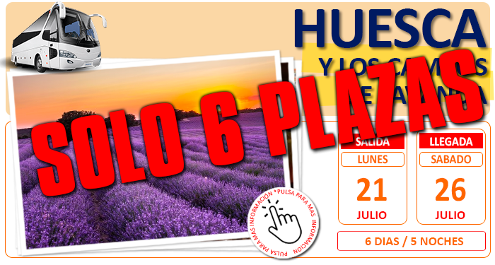 Circuito Cultural en Autobús para Grupos :: Huesca :: y los Campos de Lavanda :: Pensión Completa :: Hoteles 3* y 4* :: 6 Días