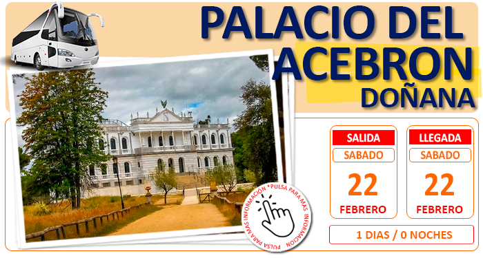 Circuito en Autocar para Grupos :: Palacio del Acebrón :: Doñana :: Almuerzo Mariscada :: El Rocio :: 1 Dias