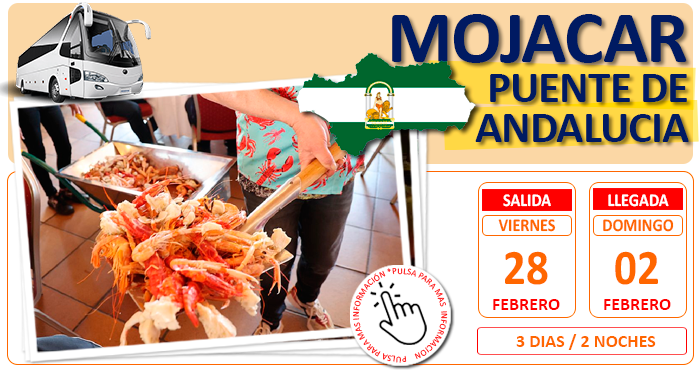 Circuito Cultural en Autocar para Grupos :: Mojacar :: Puente de Andalucia :: Mariscos a lo Bestia :: Hotel Marina Mar 4* :: 3 Días