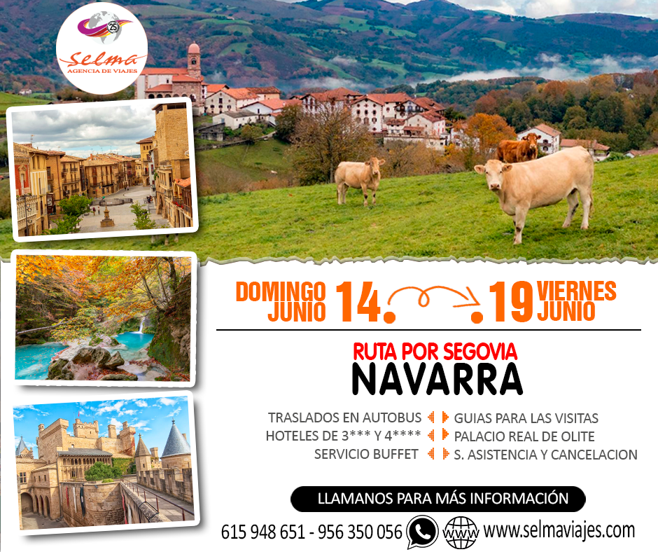 Circuito en Autocar para Grupos :: Navarra :: Ruta por Segovia :: Hoteles 3* y 4**** :: Pensión Completa :: Servicio Buffet :: Palacio Real de Olite :: 6 Dias