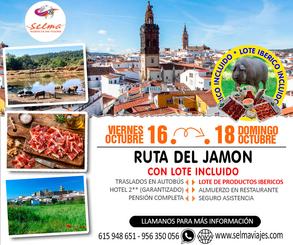 Circuito en Autocar para Grupos :: Ruta del Jamon :: Incluye Lote de Productos Ibericos :: Pensión Completa :: 3 Días