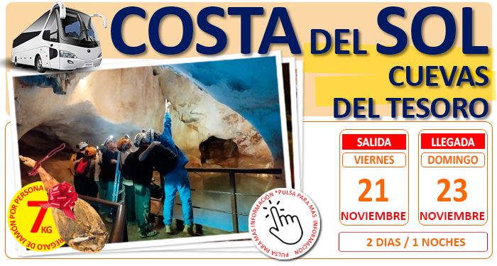 Circuito en Autobús para Grupos :: Costa del Sol :: Cuevas del Tesoro :: Pensión Completa :: Hotel Palmasol 4**** :: 3 Dias