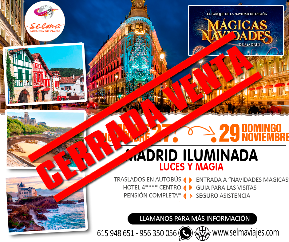 Circuito Cultural en Autocar para Grupos :: Madrid Iluminada :: Luces y Magia :: Hotel 4**** Centro de Madrid :: Pensión Completa* :: Visitas Guiadas :: Entrada a Navidades Mágicas :: Seguro de Asistencia :: 3 Días