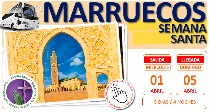 Circuito Cultural en Autobús para Grupos :: Marruecos :: Semana Santa :: Rabat, Marrakech y Casablanca :: Hoteles 4* :: Pension Completa :: 5 Dias