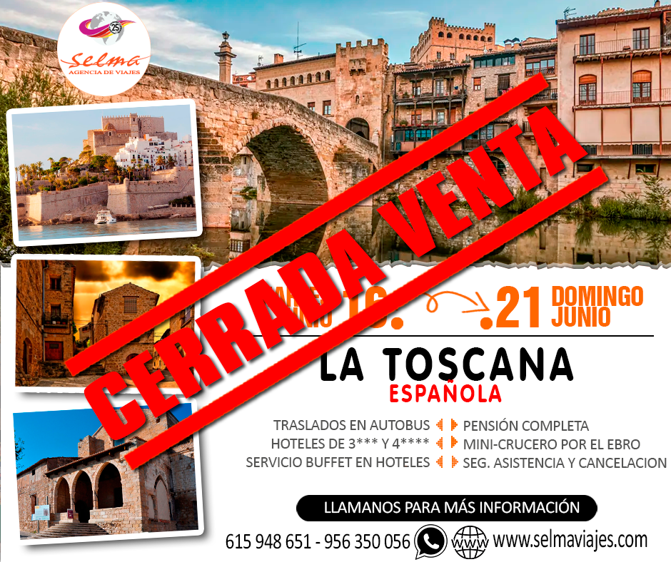 Circuito en Autocar para Grupos :: La Toscana Española :: Hoteles 3* y 4**** :: Pensión Completa :: Servicio Buffet :: Mini-Crucero por el Ebro :: 6 Dias