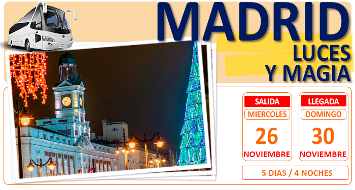Circuito Cultural en Autocar para Grupos :: Madrid :: Navidades Mágicas :: Hotel Praga Centro de Madrid :: Puente de la Inmaculada :: 4 Días