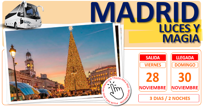 Circuito Cultural en Autocar para Grupos :: Madrid :: Luces y Magia :: Hotel 3*** :: Pensión Completa :: 3 Días