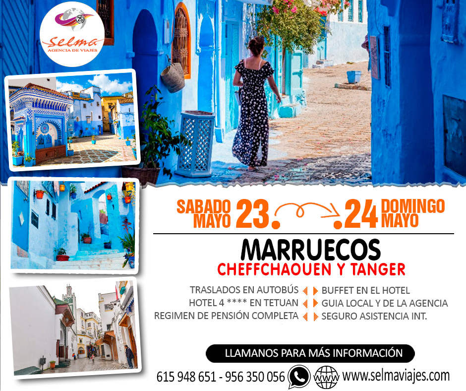 Circuito Cultural en Autobús para Grupos :: Marruecos :: Cheffchaouen y Tanger :: Hotel 4**** :: Pensión Completa :: Traslados en Autobus :: Fast Ferry :: 2 Días