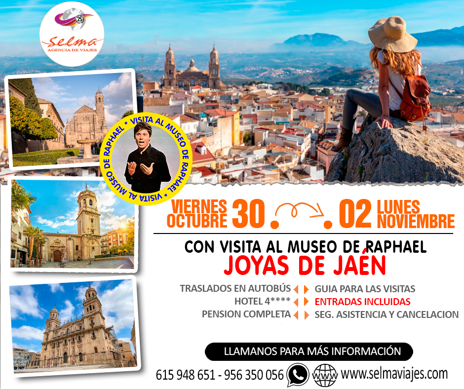 Circuito Cultural en Autobús para Grupo :: Joyas de Jaén :: Hotel 4**** :: Traslados en Autobus :: Pension Completa :: Seguro Cancelación :: 4 Días