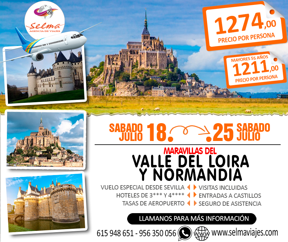 Solo Ofertas :: Valle del Loira y Normandia :: Ofertas de Viajes