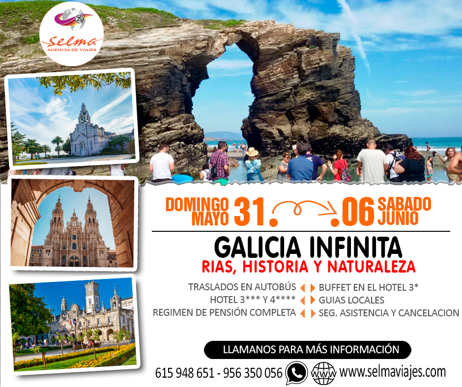 Circuito Cultural en Autobús para Grupos :: Galicia Infinita :: Rias, Historia y Naturaleza :: Hotel 3*** Buffet :: Hotel 4**** :: Pension Completa :: 7 Días