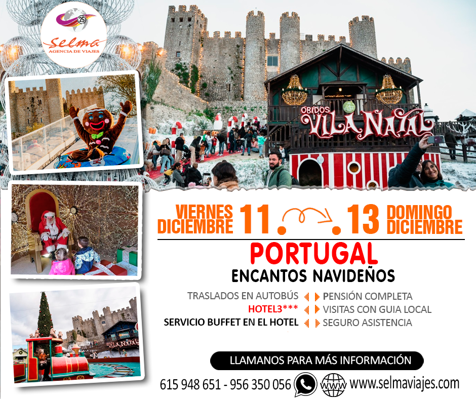 Circuito Cultural en Autocar para Grupos :: Portugal :: Encantos Navideños :: Hotel 3*** :: Servicio Buffet :: Pensión Completa :: 3 Dias