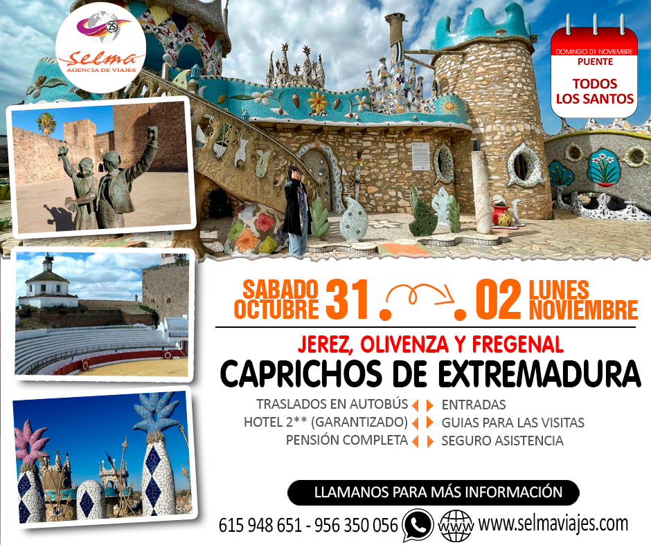 Circuito Cultural en para Grupos :: Caprichos de Extremadura :: Jerez, Olivenza y Fregenal de la Sierra :: Hotel 2** Garantizado :: Pensión Completa :: 3 Días