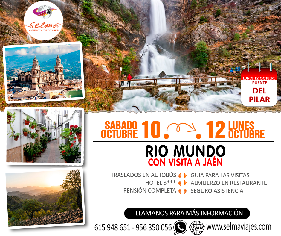 Circuito en Autocar para Grupos :: Chorros del Mirador :: Rio Mundo :: Visita a Jaén :: Hotel Torres I 3* :: Pensión Completa :: 3 Días