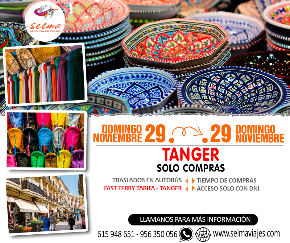 Circuito en Autocar para Grupos :: Tanger :: Solo con DNI :: Solo Compras :: Traslado en Fast Ferry :: 1 Día