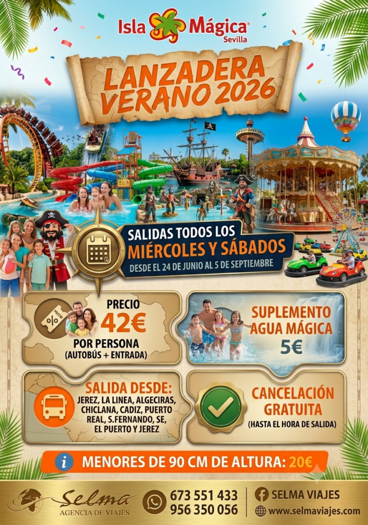 Banner Isla Magica :: Verano 2026 :: Lanzadera :: Oferta Bus + Entrada