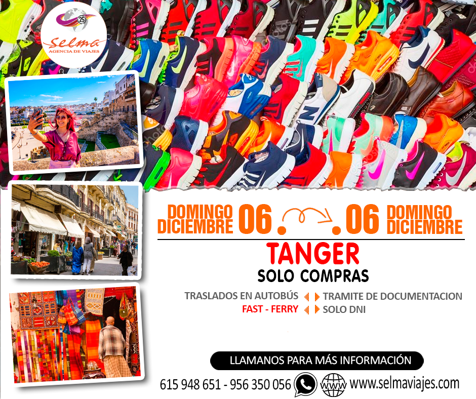 Circuito en Autocar para Grupos :: Tanger :: Solo con DNI :: Solo Compras :: Traslado en Fast Ferry :: 1 Día
